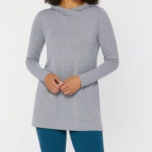 Duluth Dry and Mighty Hoodie Tunic, Large, Gray